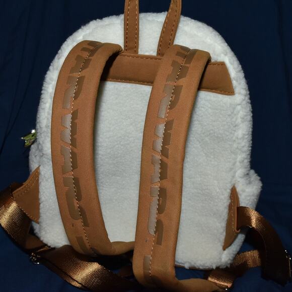 Star Wars x Loungefly Baby Yoda Grogu Disney Parks Sherpa Mini Backpack Fuzzy main image 6